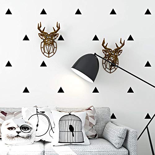 Nordische Art Tapete moderne minimalistische geometrische schwarz weiß Dreieck Wohnzimmer Schlafzimmer TV Hintergrund Tapete von Wemfio