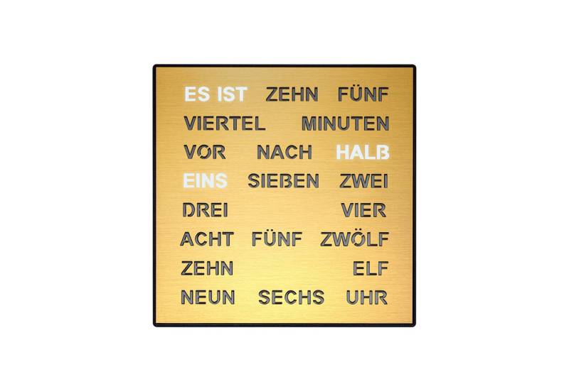 FILIUS zeitdesign Wanduhr Wortuhr als Tisch- Wanduhr Serie 0401 28x28x4cm Made in Germany von FILIUS zeitdesign