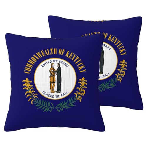 WenDang Kentucky State Flag Print 2 Pack Imitation Linen Pillowcases, fit for Sofa and Bed for Modern Home Decor WenDang Kentucky State Flag Print 2 Pack Imitation Linen Pillowcases, fit for Sofa and Bed for Modern Home Decor von WenDang