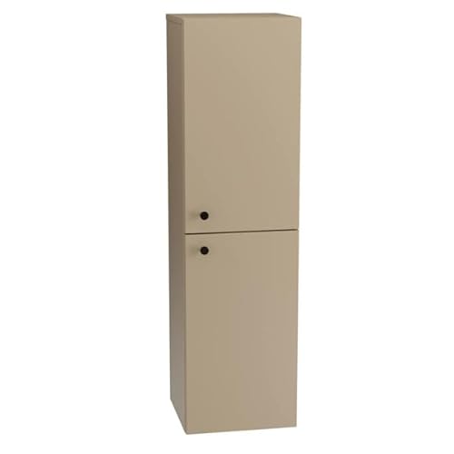 Wena Mobel Badezimmerschrank Hängend 120 cm mit 2 Türen | Badregal Schmal | Toilettenregal mit 5 Ablagen | Badezimmer Organizer Schrank | Nischenregal 33 cm Breit (Cappuccino) von Wena Meble