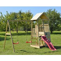 Wendi Toys Stelzenspielhaus Flamingo natur B/H/L: ca. 340x270x280 cm Wendi Toys Stelzenspielhaus Flamingo natur B/H/L: ca. 340x270x280 cm von Wendi Toys