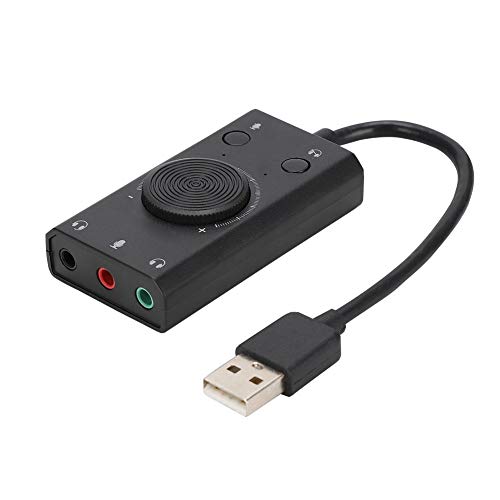 Wendry Externe Soundkarte, USB-Audioadapter, Externe Stereo-Soundkarte mit 3,5-mm-Kopfhöreranschluss und Kopfhöreranschluss, Multifunktions-Soundkarte mit Anzeige Wendry Externe Soundkarte, USB-Audioadapter, Externe Stereo-Soundkarte mit 3,5-mm-Kopfhöreranschluss und Kopfhöreranschluss, Multifunktions-Soundkarte mit Anzeige von Wendry