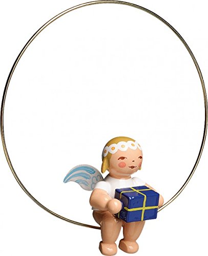 Wendt und Kühn 6308/151 Christbaumengel im Ring, mit Geschenk von Wendt & Kühn