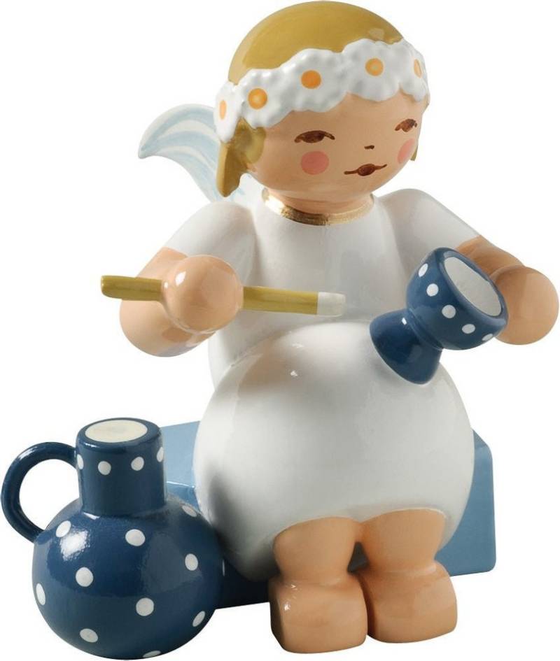 Wendt & Kühn Dekofigur Wendt & Kühn 'Margeritenengel, sitzend, mit Becher und Krug' Wendt & Kühn Dekofigur Wendt & Kühn 'Margeritenengel, sitzend, mit Becher und Krug' von Wendt & Kühn