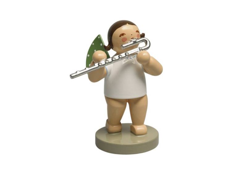 Wendt & Kühn Weihnachtsfigur Engel mit Bassflöte 650/82, Haarfarbe zufällig blond oder braunhaarig von Wendt & Kühn