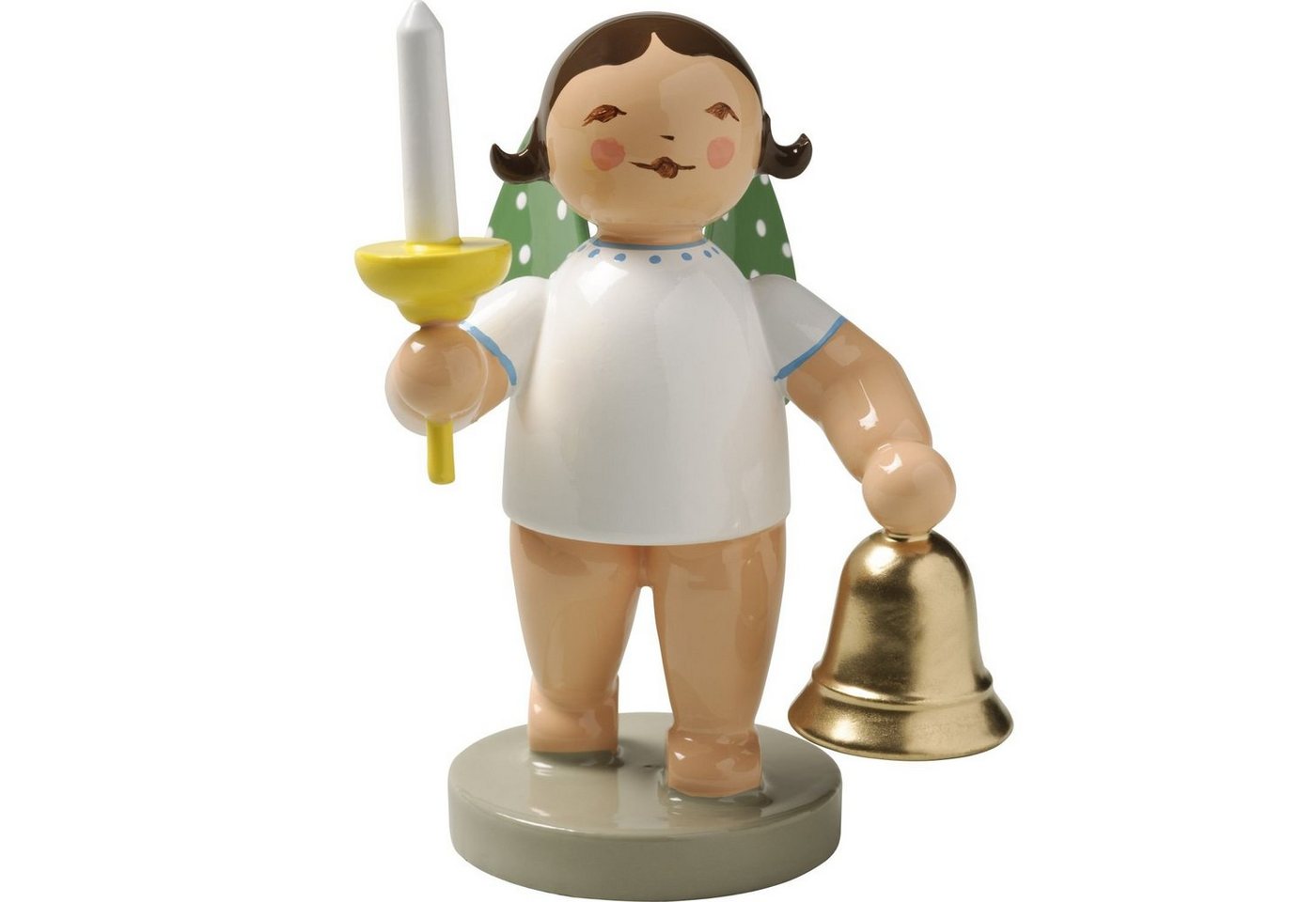 Wendt & Kühn Weihnachtsfigur Engel mit Glocke und Kerze 650/53, Haarfarbe zufällig blond oder braunhaarig Wendt & Kühn Weihnachtsfigur Engel mit Glocke und Kerze 650/53, Haarfarbe zufällig blond oder braunhaarig von Wendt & Kühn