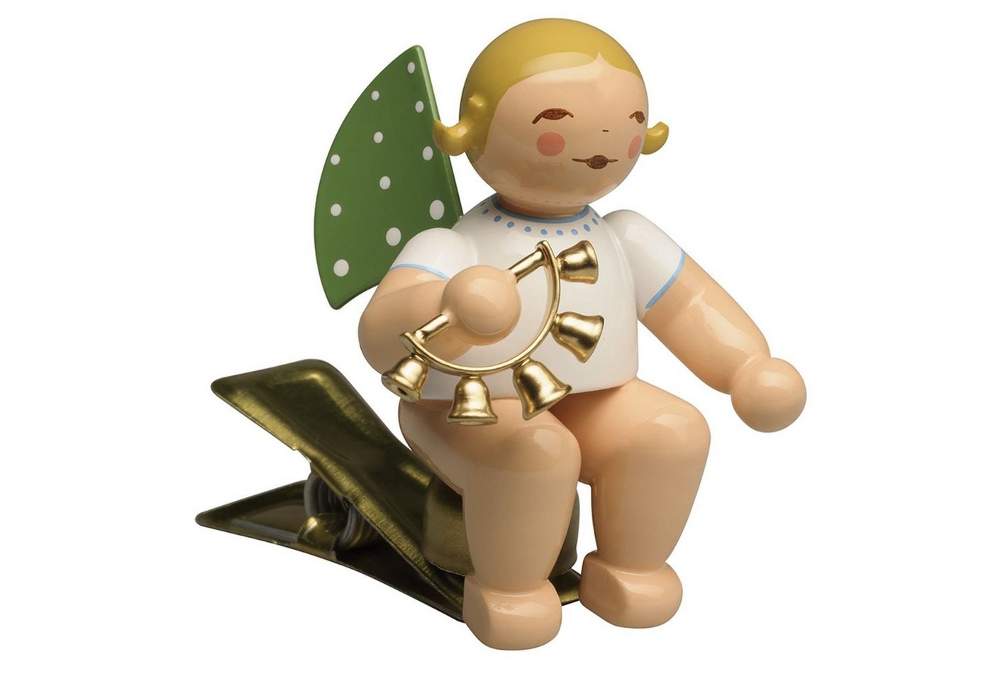 Wendt & Kühn Weihnachtsfigur Engel mit Glockenkranz auf Klemme 650/90/73, zufällig blond oder braunhaarig Wendt & Kühn Weihnachtsfigur Engel mit Glockenkranz auf Klemme 650/90/73, zufällig blond oder braunhaarig von Wendt & Kühn