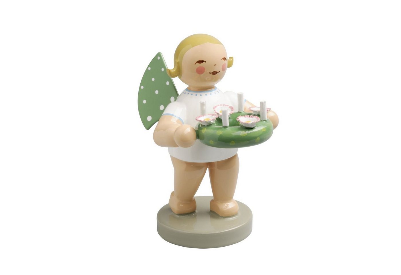 Wendt & Kühn Weihnachtsfigur Engel mit Kranz 650/155, Haarfarbe zufällig blond oder braunhaarig Wendt & Kühn Weihnachtsfigur Engel mit Kranz 650/155, Haarfarbe zufällig blond oder braunhaarig von Wendt & Kühn