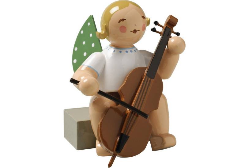 Wendt & Kühn Weihnachtsfigur Engel mit Violoncello 650/7A, Haarfarbe zufällig blond oder braunhaarig von Wendt & Kühn