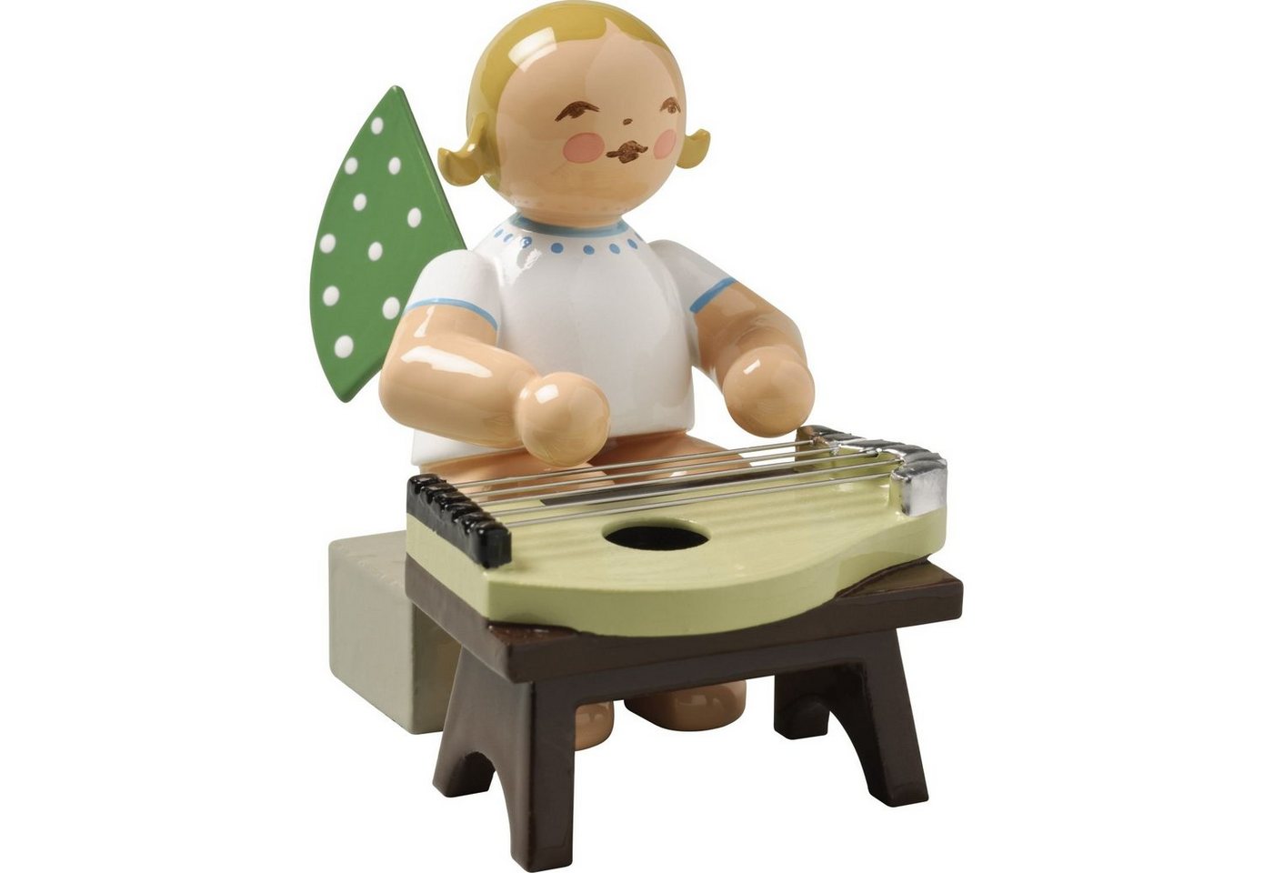 Wendt & Kühn Weihnachtsfigur Engel mit Zither Sitzend 650/49A, Haarfarbe zufällig blond oder braunhaarig Wendt & Kühn Weihnachtsfigur Engel mit Zither Sitzend 650/49A, Haarfarbe zufällig blond oder braunhaarig von Wendt & Kühn