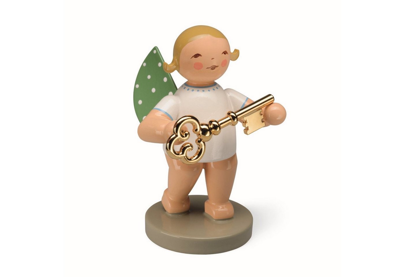 Wendt & Kühn Weihnachtsfigur No 8 Schatzmeister, Engel mit Schlüssel 650/121, Haarfarbe zufällig blond oder braun von Wendt & Kühn