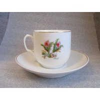 Antike Haviland & Co Limoges Frankreich Frühstückstasse Und Untertasse Moss Rose C 1889 2nd von Wendyleez