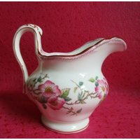 Antike Minton Handbemalte Wild Rose Blumen Creamer Für Birks C 1891-1912 von Wendyleez