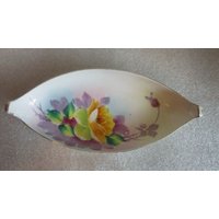 Check Sale Details Antike Nippon Handbemalte Boot Geformt Süßes Fleisch Leckerbissen Süßigkeit Nuss Teller von Wendyleez