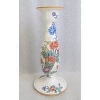 Check Sale Details Antiker Art-Deco-Kronen-Herzoglicher Kerzenständer-Kerzenhalter Cornucopia Der Nelken C 1920 von Wendyleez