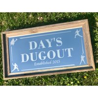 Personalisierte Baseball Einbaum Spiegel|Baseball Zeichen|Benutzerdefinierte Dekor|Baseball Raum|Baseball Wand Kunst|Benutzerdefinierte Geschenk von Wenfarmdesigns