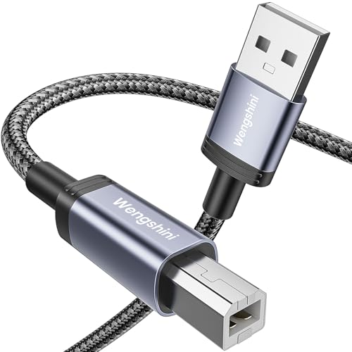 Wengshini USB 2.0 Drucker Kabel 2M, USB Typ A Stecker anf B Stecker Drucker Scanner Kabel Kompatibel mit HP, Canon, Dell, Lexmark, Xerox, Samung und mehr Wengshini USB 2.0 Drucker Kabel 2M, USB Typ A Stecker anf B Stecker Drucker Scanner Kabel Kompatibel mit HP, Canon, Dell, Lexmark, Xerox, Samung und mehr von Wengshini