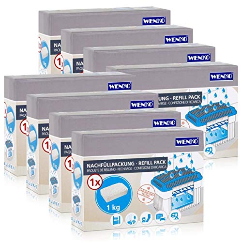 8x Wenko Nachfüllpackung Feuchtigkeitskiller Raum-Entfeuchter, 1kg Granulat 8x Wenko Nachfüllpackung Feuchtigkeitskiller Raum-Entfeuchter, 1kg Granulat von WENKO