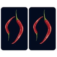 Maximex Herdabdeckplatte Universal Peperoni Duo 2er Set, für alle Herdarten, Mehrfarbig, Gehärtetes Glas mehrfarbig, Kunststoff (tpe) hellgrau, Maximex Herdabdeckplatte Universal Peperoni Duo 2er Set, für alle Herdarten, Mehrfarbig, Gehärtetes Glas mehrfarbig, Kunststoff (tpe) hellgrau, von Wenko