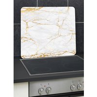Herdabdeckplatten/Wandblende, Motiv Marmor gold von Wenko