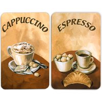 Herdabdeckplatten Cappuccino, 2er-Set von Wenko