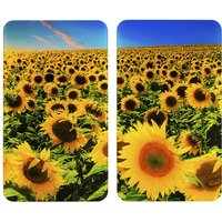 Herdabdeckplatten Sonnenblumen, 2er-Set von Wenko