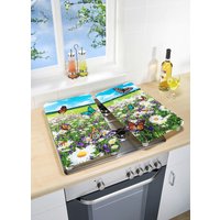 Herdabdeckplatten mit Sommerwiesen-Motiv von Wenko