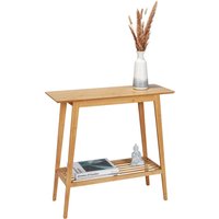 Freistehender Bambus Konsolentisch Kona 80 x 76 x 30 cm - Konsolentisch : natur - Wenko von Wenko