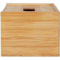 Kosmetiktuchbox Allegre, Aus Bambus und Rattan, Braun, Bambus natur, Rattan natur - braun - Wenko von Wenko
