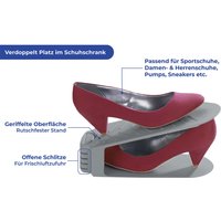 Wenko - schuhhalter schuhstapler schuhregal schuhschrank X4 st. schuhe organizer von Wenko