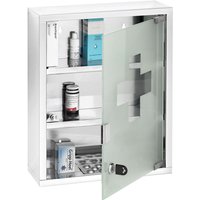 Wenko - Medizinschrank mit 3 Ablagen, zum Aufhängen, Erste-Hilfe-Kasten mit Schlüssel, 30 x 12 x 40 cm Wenko - Medizinschrank mit 3 Ablagen, zum Aufhängen, Erste-Hilfe-Kasten mit Schlüssel, 30 x 12 x 40 cm von Wenko