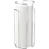 Wenko - Toilettenpapier-Ersatzrollenhalter Chrom 2er Set, für 3 Rollen, Silber glänzend, Stahl chrom - silber glänzend von Wenko