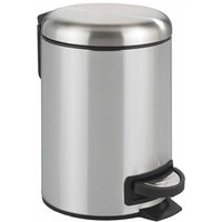 Kosmetik-Treteimer Leman Edelstahl Matt 3 l, Kosmetikeimer, Mülleimer, Silber matt, Edelstahl rostfrei satiniert, Polypropylen schwarz - silber matt Kosmetik-Treteimer Leman Edelstahl Matt 3 l, Kosmetikeimer, Mülleimer, Silber matt, Edelstahl rostfrei satiniert, Polypropylen schwarz - silber matt von Wenko