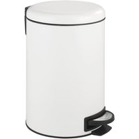 Treteimer Leman Easy Close Weiß 12 l, 12 Liter, Weiß, Stahl weiß, Polypropylen schwarz - weiß - Wenko Treteimer Leman Easy Close Weiß 12 l, 12 Liter, Weiß, Stahl weiß, Polypropylen schwarz - weiß - Wenko von Wenko