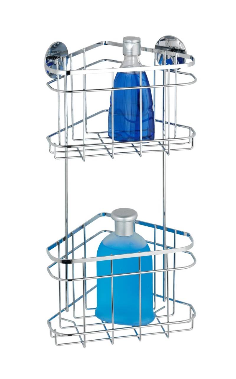 Turbo-Loc Eckregal 2 Etagen, Edelstahl Turbo-Loc Eckregal 2 Etagen, Edelstahl von Wenko