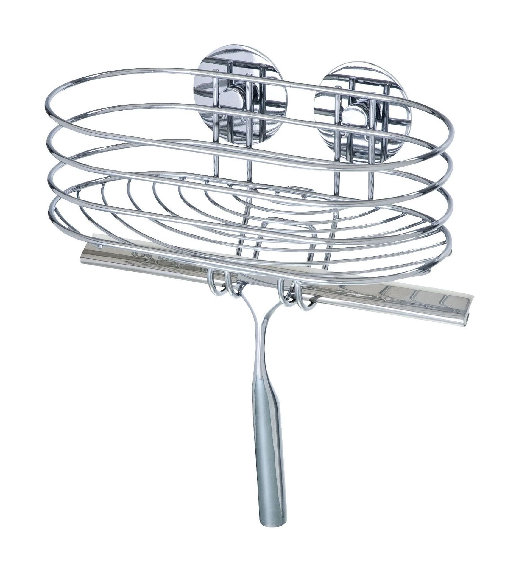 Turbo-Loc Wandablage mit Duschabzieher Turbo-Loc Wandablage mit Duschabzieher von Wenko