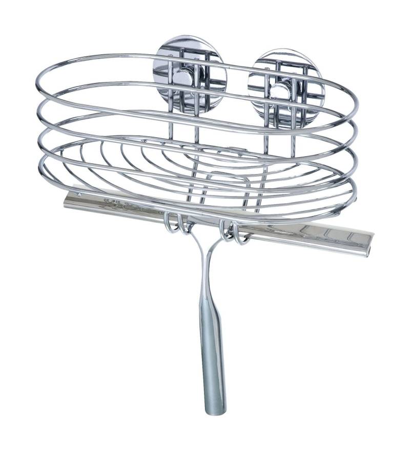 Turbo-Loc Wandablage mit Duschabzieher Turbo-Loc Wandablage mit Duschabzieher von Wenko