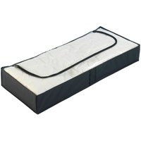 Unterbettkommode Deep Black 4er Set, 4er Set, Schwarz, Polyethylen-Vinylacetat schwarz, Polyethylen-Vinylacetat transparent - schwarz - Wenko von Wenko