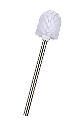 WENKO WC-Bürste mit Edelstahlstiel GlänzendØ 8 x 35 cm - Ersatz-Toilettenbürste, Edelstahl rostfrei, 8 x 35 x 8 cm, Glänzend, Edelstahl Glänzend von WENKO