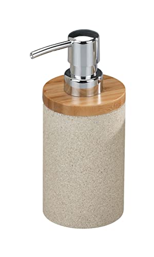 WENKO Seifenspender Vico - Flüssigseifen-Spender, Spülmittel-Spender Fassungsvermögen: 0.21 l, Polyresin, 8.8 x 17.3 x 7.2 cm, Beige WENKO Seifenspender Vico - Flüssigseifen-Spender, Spülmittel-Spender Fassungsvermögen: 0.21 l, Polyresin, 8.8 x 17.3 x 7.2 cm, Beige von WENKO