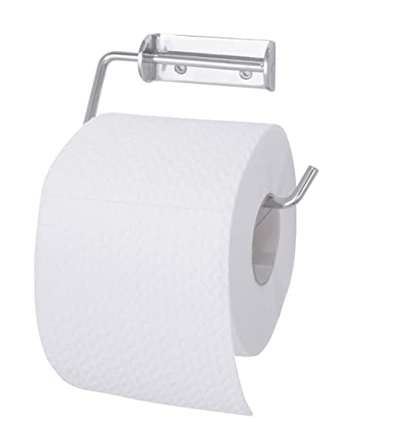 WENKO Toilettenpapierrollenhalter Simple - Rollenhalter, Stahl, 14 x 9.5 x 2 cm, Chrom von WENKO