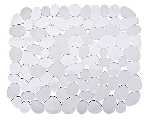WENKO Spülbeckeneinlage Stone Transparent, schützt das Spülbecken, zuschneidbar, Kunststoff, 31 x 26 cm, transparent von WENKO