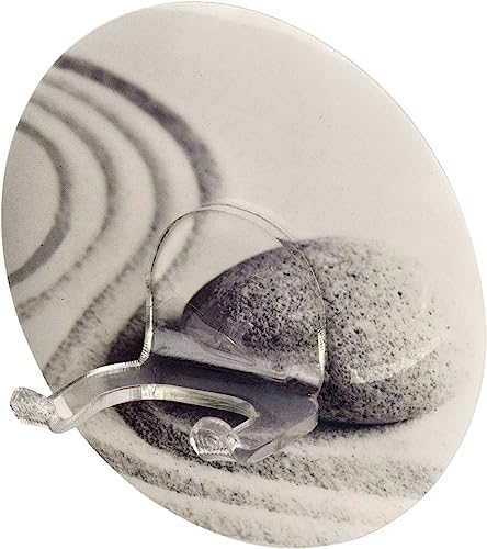 WENKO Static-Loc® Wandhaken Duo Sand & Stone - Befestigen ohne Bohren, Kunststoff (PET), 8.5 x 3 x 8.5 cm, Mehrfarbig von WENKO