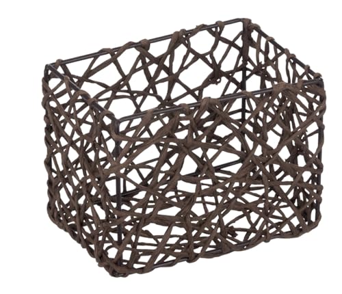 WENKO Aufbewahrungskorb Curly Braun - Badkorb, Zellstoff, 15 x 11 x 10.5 cm, Braun Gomo WENKO Aufbewahrungskorb Curly Braun - Badkorb, Zellstoff, 15 x 11 x 10.5 cm, Braun Gomo von WENKO