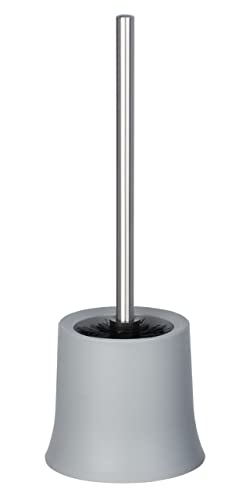 WENKO WC-Garnitur Mod. Basic, offener Toilettenbürstenhalter für das Badezimmer und die Gäste-Toilette, inkl. Toilettenbürste, aus mattiertem Kunststoff, Maße (B/T x H): Ø 14 x 38 cm, Grau WENKO WC-Garnitur Mod. Basic, offener Toilettenbürstenhalter für das Badezimmer und die Gäste-Toilette, inkl. Toilettenbürste, aus mattiertem Kunststoff, Maße (B/T x H): Ø 14 x 38 cm, Grau von WENKO