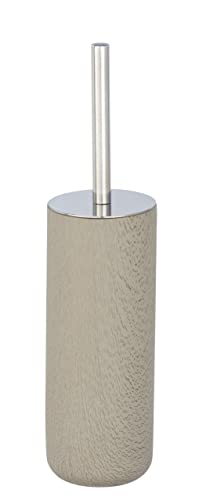 WENKO WC-Garnitur Joy - WC-Bürstenhalter, Zement, 9.5 x 36 x 9.5 cm, Taupe von WENKO