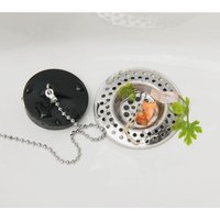 WENKO Abfluß Siebe 2er Set Edelstahl Rostfrei 2x7 von Wenko