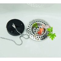 WENKO Abflusssieb Edelstahl Silber glänzend, 7cm 2er Zubehör Haken - Bad WENKO Abflusssieb Edelstahl Silber glänzend, 7cm 2er Zubehör Haken - Bad von Wenko