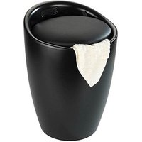 WENKO Badhocker mit Wäschesammler Candy 24229100 schwarz matt WENKO Badhocker mit Wäschesammler Candy 24229100 schwarz matt von Wenko