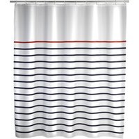 WENKO Duschvorhang »Marine«, BxH: 180 x 200 cm, Streifen, mehrfarbig - bunt von Wenko